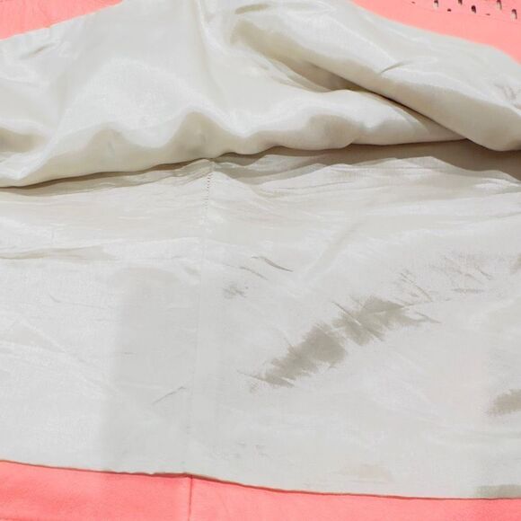 REVOLVE JAMES PER SE Coral Genuine Leather Perforated Mini Skirt Size 6 - Picture 5 of 5